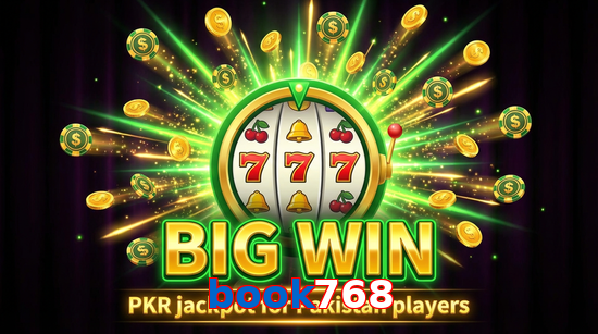 Big win animation on Book768 slot game