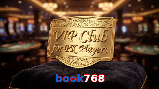 Main screen of Book768 vip page for PK players